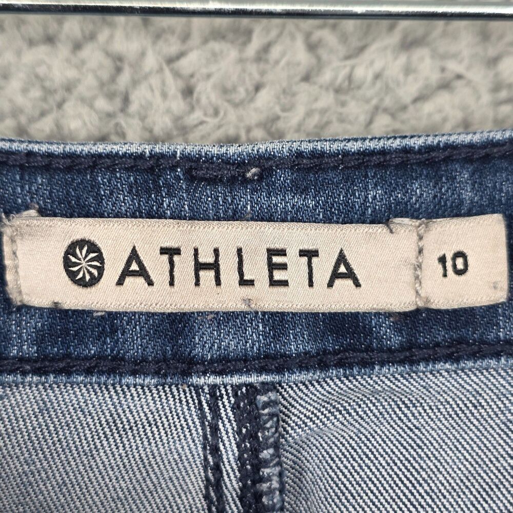 Athleta Sculpttek Skinny Jeans Women Size 10 Blue Denim Stretch Pants - Picture 3 of 11